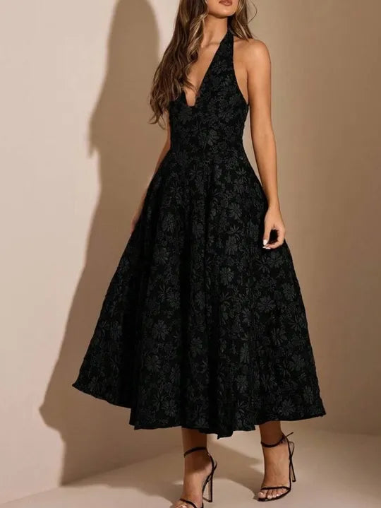 Backless A-Line Dress