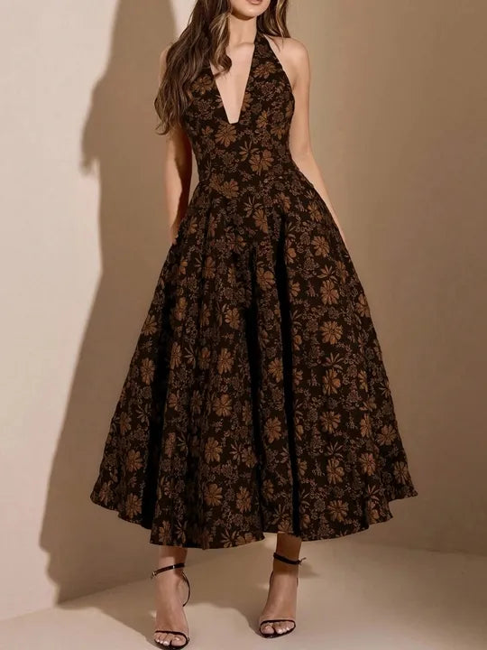 Backless A-Line Dress