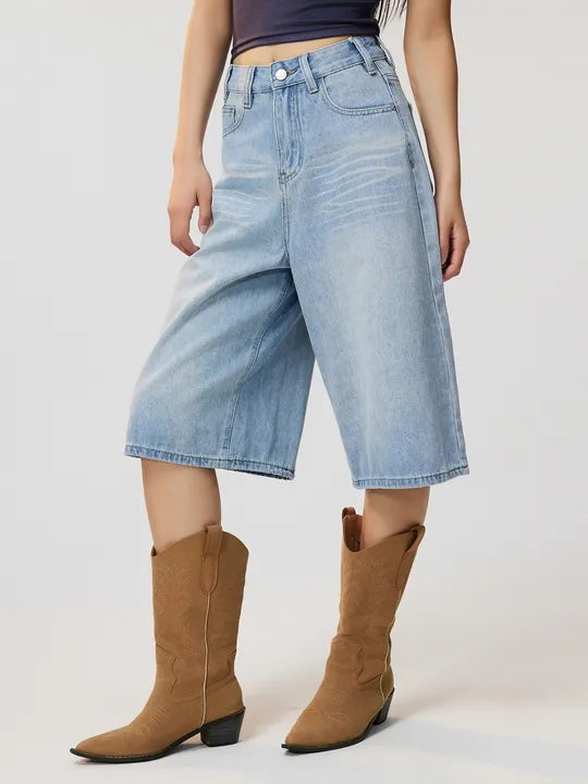 Denim Bermuda Shorts