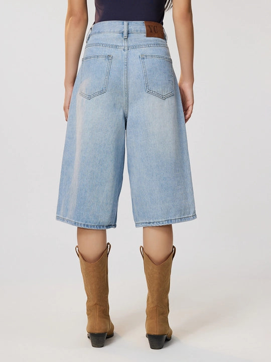 Denim Bermuda Shorts