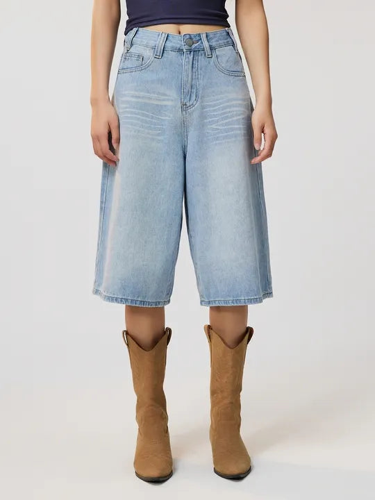 Denim Bermuda Shorts