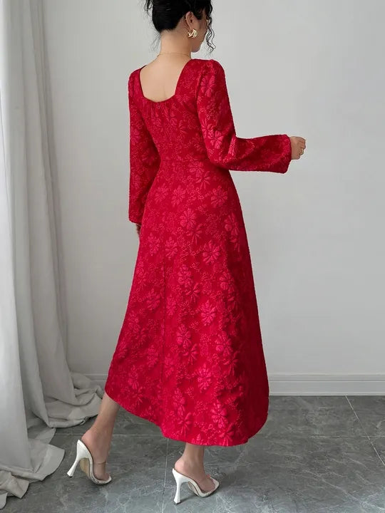 Jacquard A-Line Dress